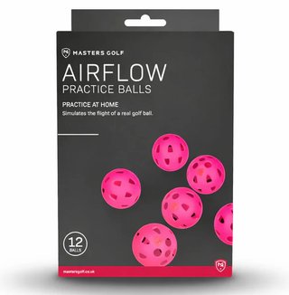 Masters Golf Airflow XP träningsgolfbollar (12 pack), rosa