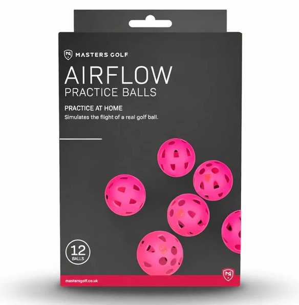 Masters Golf Airflow XP träningsgolfbollar (12 pack), rosa