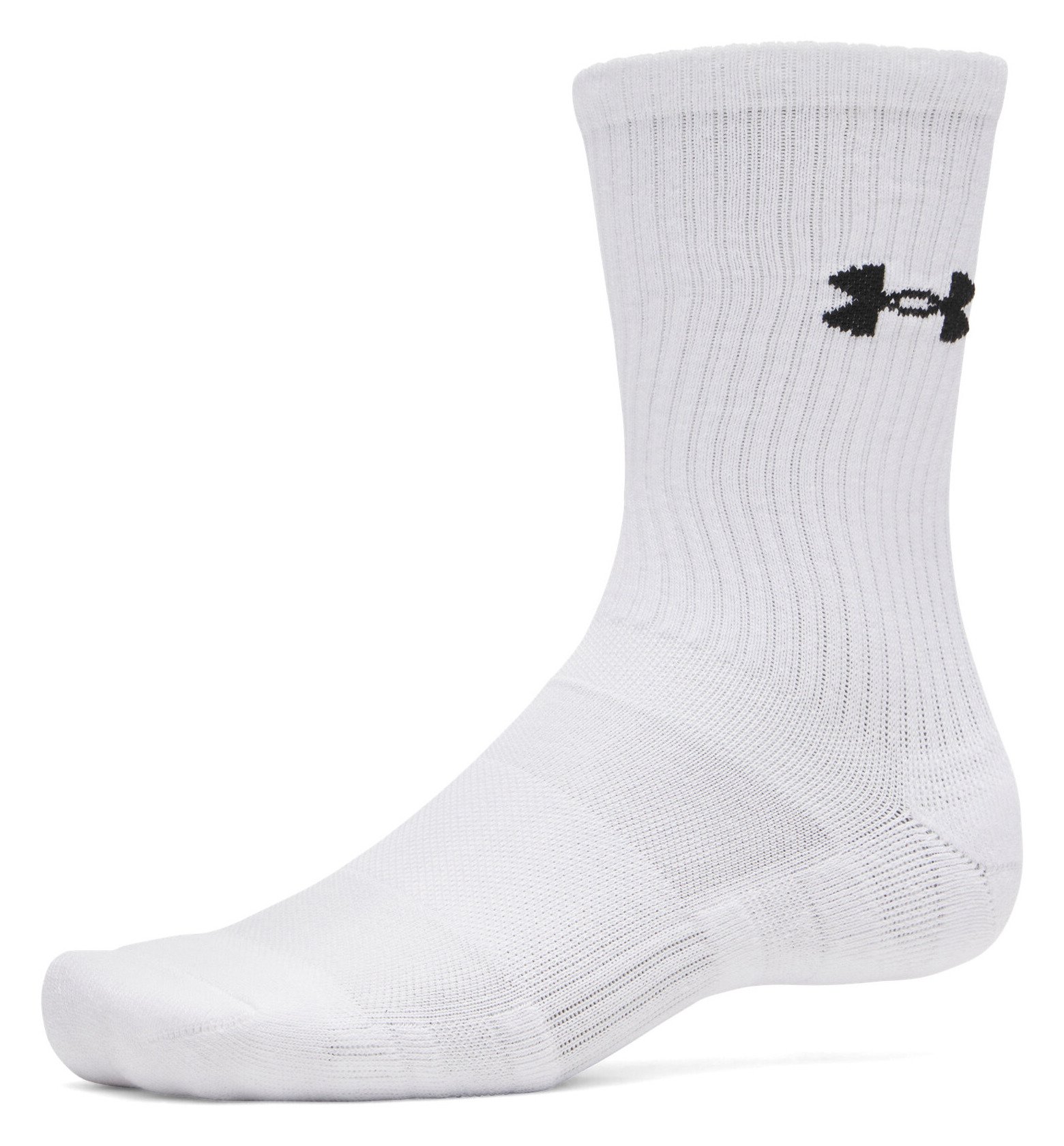 Under Armour UA Performance Cotton unisex strumpor (3-pack), vit