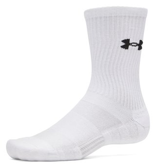 Under Armour UA Performance Cotton unisex strumpor (3-pack), vit