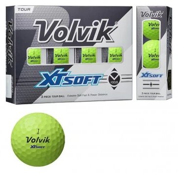 Volvik XT Soft golfbollar (12 bollar), grön