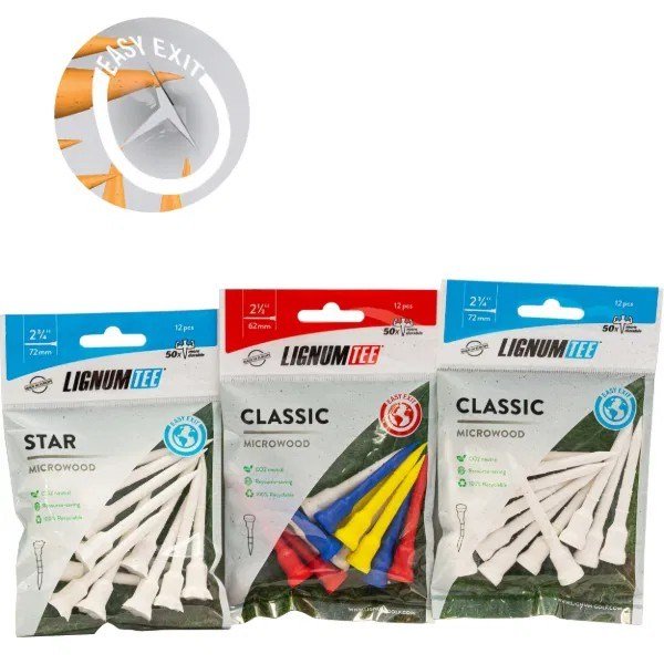 Lignum Lignum Tee 72mm (2 3/4") 12pack driving blue