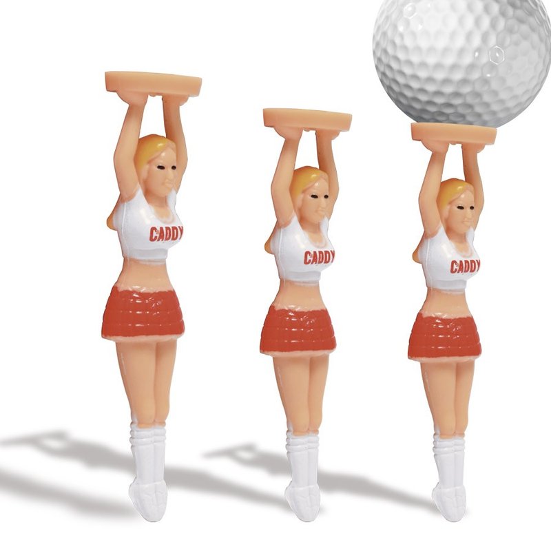 Longridge Caddy Tee 75mm golfpinnar (3-pack)