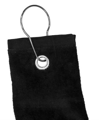 Longridge Three Fold golfhandduk, svart