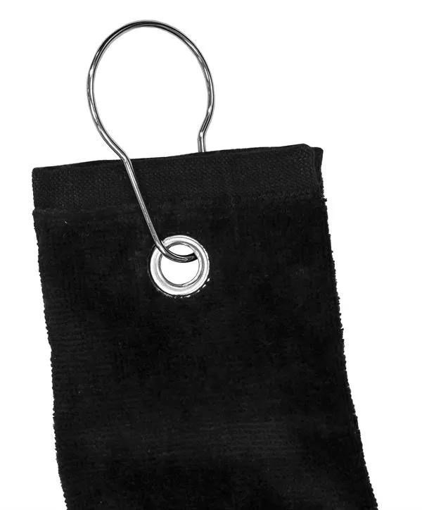 Longridge Three Fold golfhandduk, svart