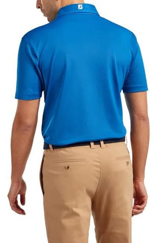 FootJoy Stretch Pique Solid herr polo, cobalt blue