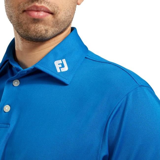 FootJoy Stretch Pique Solid herr polo, cobalt blue