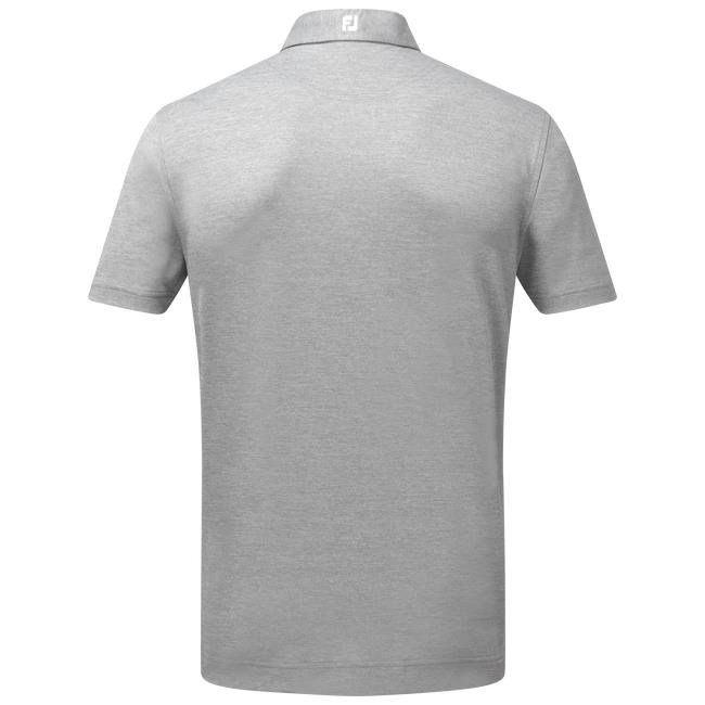 FootJoy Stretch Pique Solid herr polo, heather grey