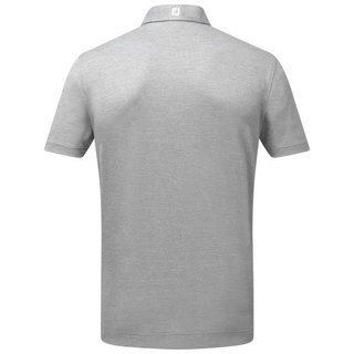 FootJoy Stretch Pique Solid herr polo, heather grey