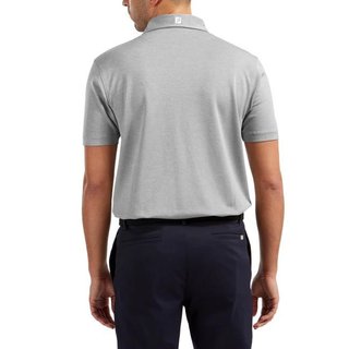 FootJoy Stretch Pique Solid herr polo, heather grey