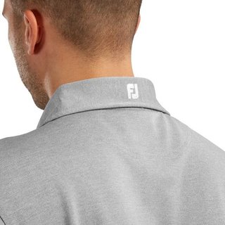 FootJoy Stretch Pique Solid herr polo, heather grey