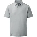 FootJoy Stretch Pique Solid herr polo, heather grey