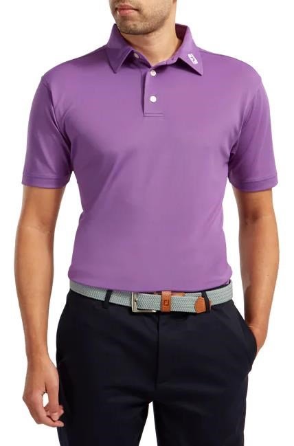 FootJoy Stretch Pique Solid herr polo, lila