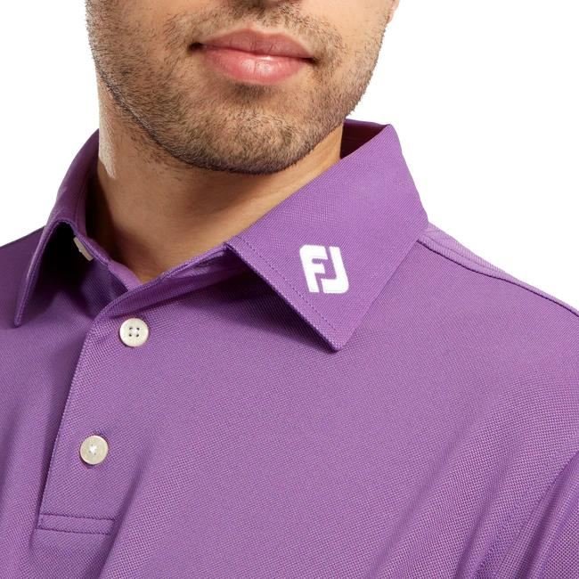 FootJoy Stretch Pique Solid herr polo, lila