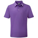 FootJoy Stretch Pique Solid herr polo, lila