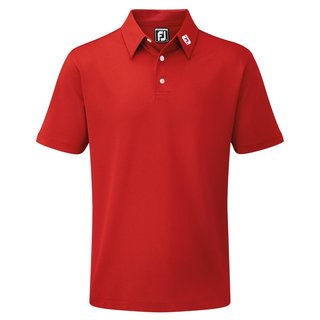 FootJoy Stretch Pique Solid herr polo, röd