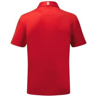 FootJoy Stretch Pique Solid herr polo, röd