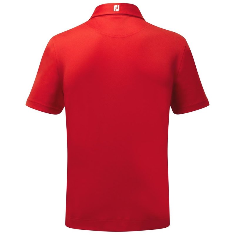 FootJoy Stretch Pique Solid herr polo, röd
