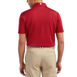 FootJoy Stretch Pique Solid herr polo, röd