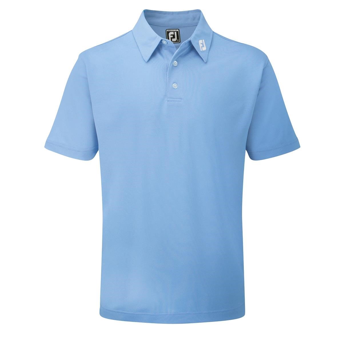 FootJoy Stretch Pique Solid herr polo, ljusblå