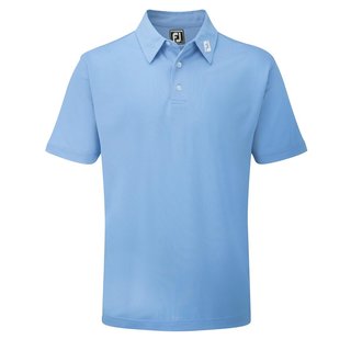 FootJoy Stretch Pique Solid herr polo, ljusblå