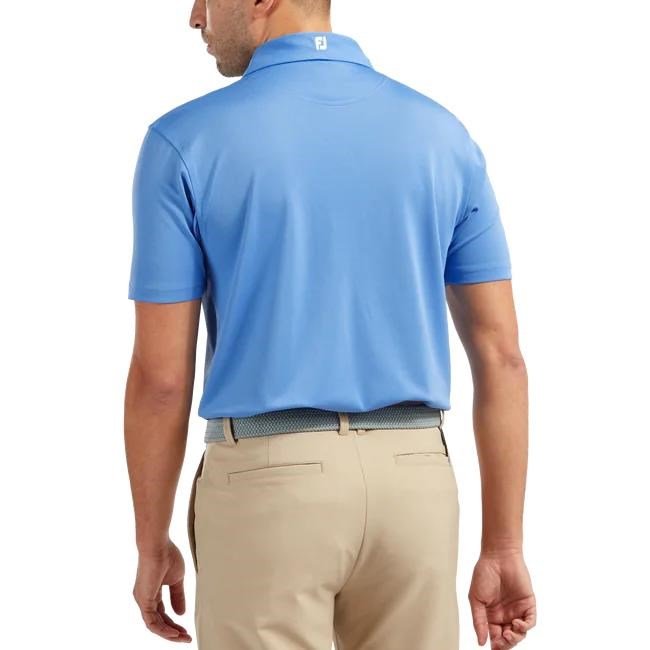 FootJoy Stretch Pique Solid herr polo, ljusblå