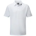 FootJoy Stretch Pique Solid junior polo, vit