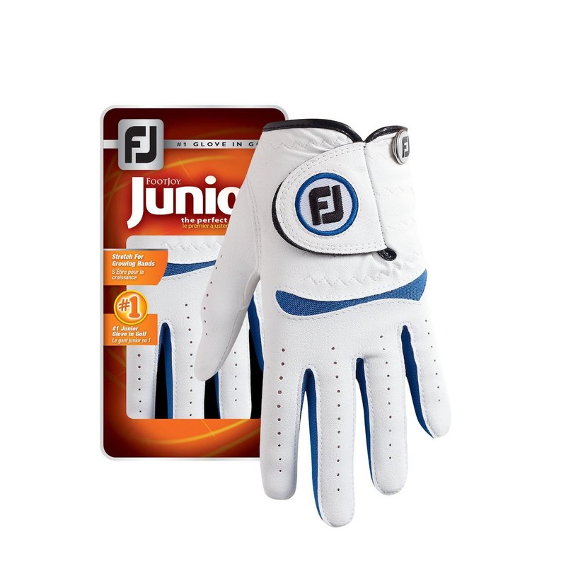 FootJoy FJ Junior 25 golfhandske, vit/kobolt