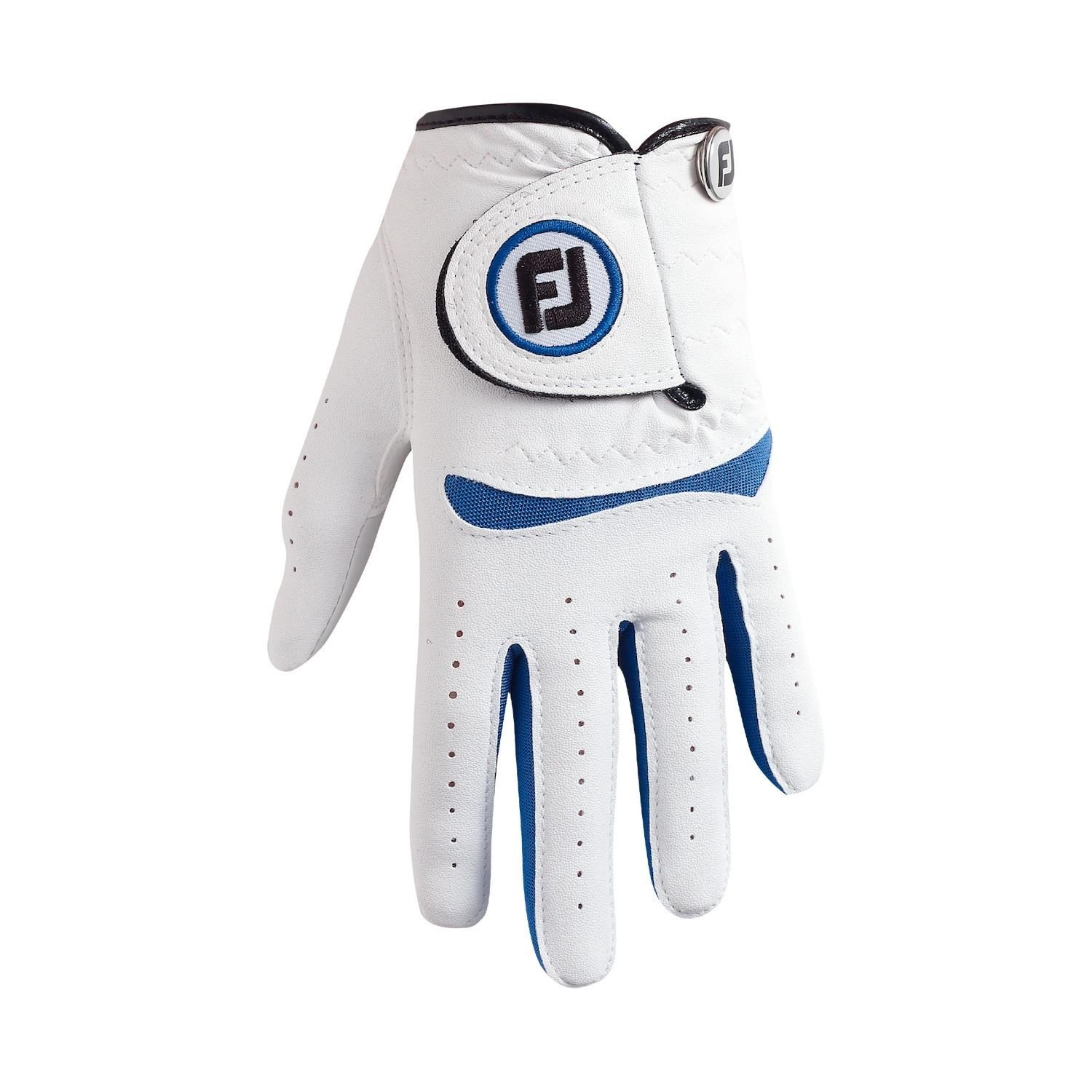 FootJoy FJ Junior 25 golfhandske, vit/kobolt
