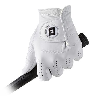 FootJoy CabrettaSof Cadet Pearl herr golfhandske, vit