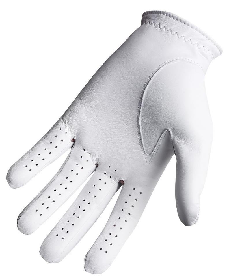 FootJoy CabrettaSof Cadet Pearl herr golfhandske, vit