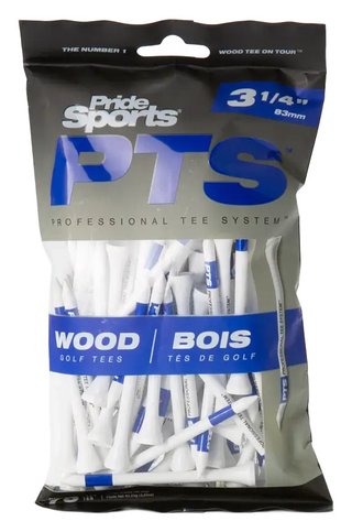 Pride Professional Tee System Prolength Plus Blue trätees 83mm (3 1/4"), 75st