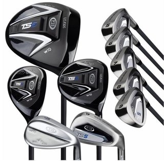 U.S. Kids Golf TS5-63 (160cm) V5 10-Club junior golfset, grafit + stand bag, svart/vit
