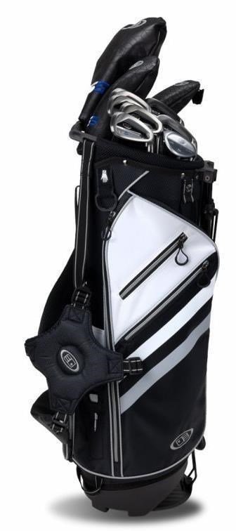 U.S. Kids Golf TS5-63 (160cm) V5 10-Club junior golfset, grafit + stand bag, svart/vit