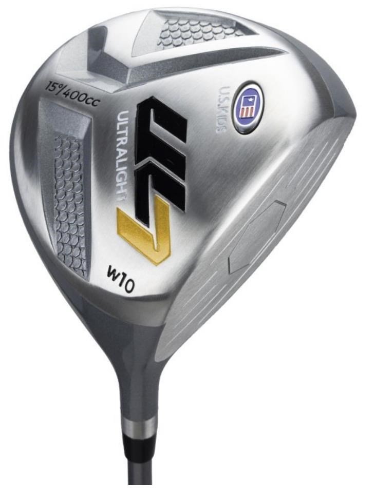 U.S. Kids Golf UL7-63 (160cm) W10 5-Club junior golfset, stål/grafit + ståpåse, marinblå