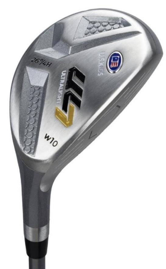 U.S. Kids Golf UL7-63 (160cm) W10 5-Club junior golfset, stål/grafit + ståpåse, marinblå