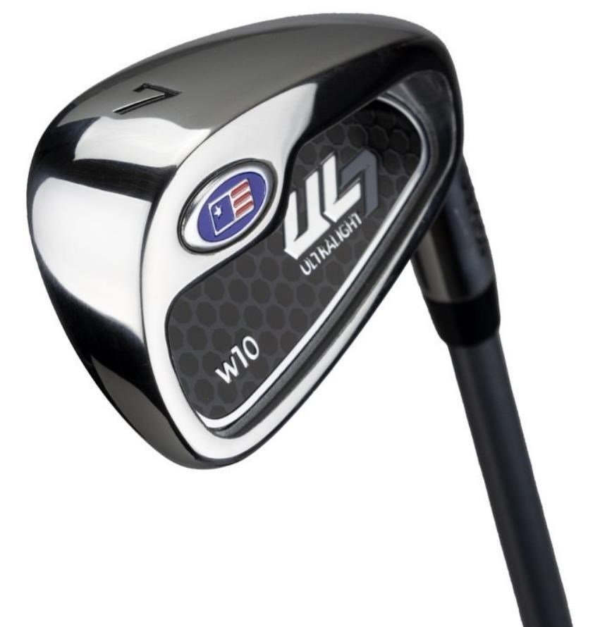 U.S. Kids Golf UL7-63 (160cm) W10 5-Club junior golfset, stål/grafit + ståpåse, marinblå