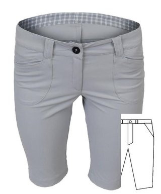 Tony Trevis Slim Fit damshorts, vit