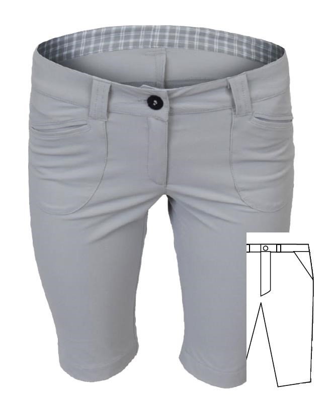 Tony Trevis Slim Fit damshorts, vit