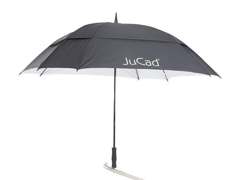 JuCad golfparaply vindtåligt 68" med pinne, svart
