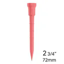 Lignum Tee 72mm (2 3/4") 12-pack, flygande rosa