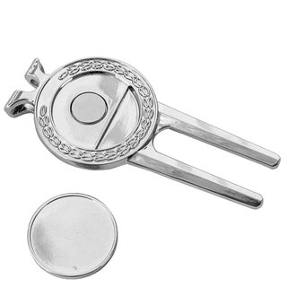 Longridge Laurel Pitchfork And Clip divotverktyg med clip, silver
