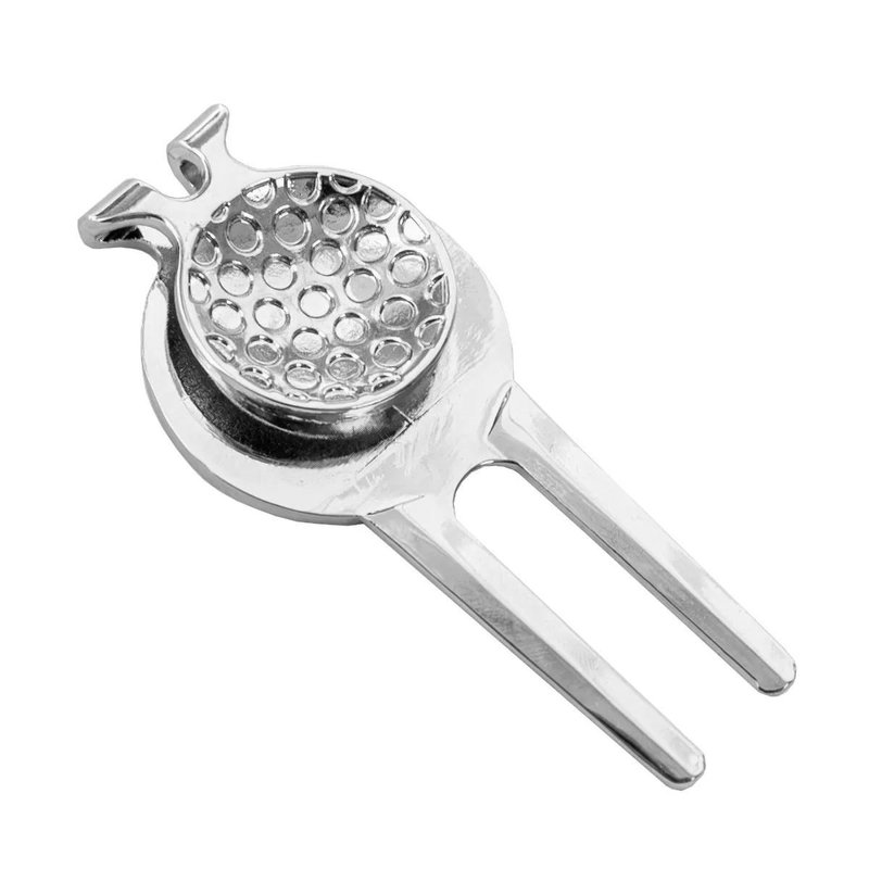 Longridge Laurel Pitchfork And Clip divotverktyg med clip, silver
