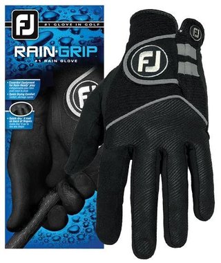 Footjoy RainGrip golfhandske herr, svart