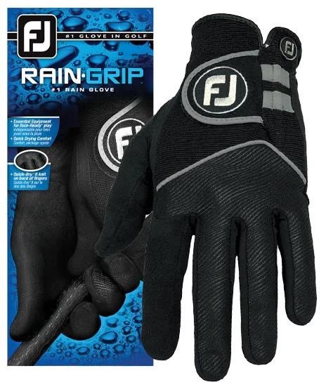 Footjoy RainGrip golfhandske herr, svart