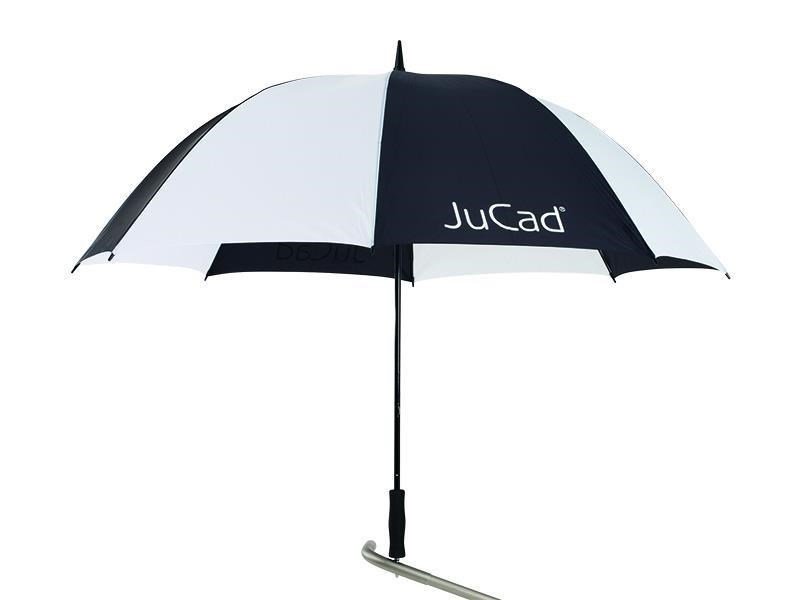 JuCad golfparaply 68" med pinne, svart/vit