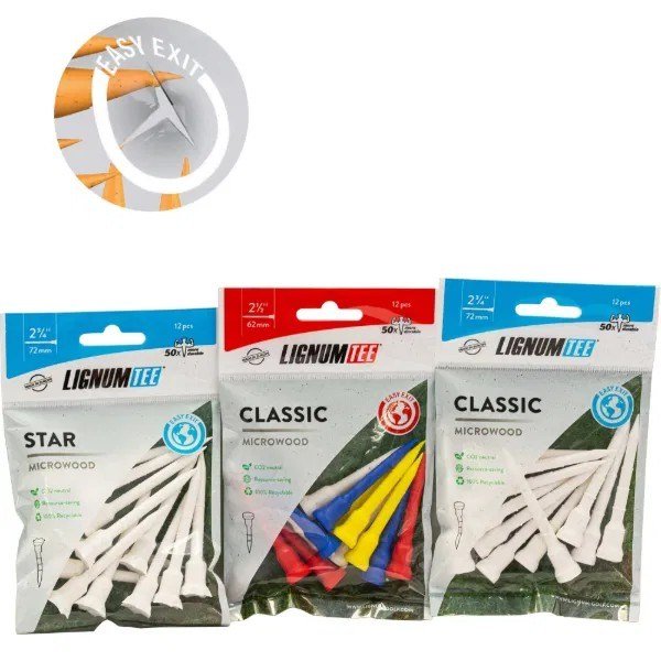 Lignum Lignum Tee 62mm (2 1/2") 12-pack