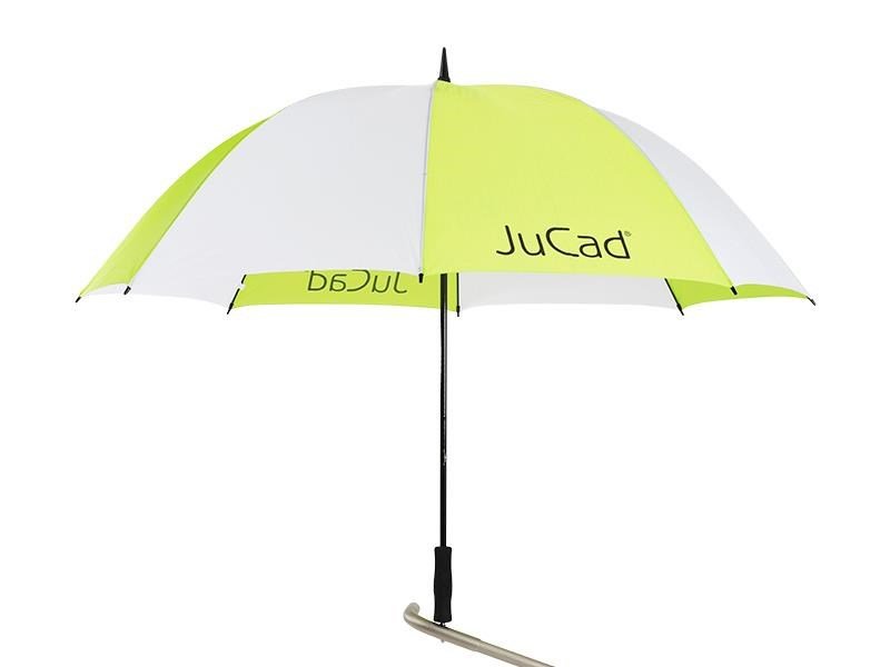 JuCad golfparaply 68" med pinne, vit/grön