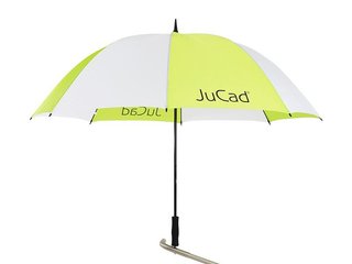 JuCad golfparaply 68" med pinne, vit/grön
