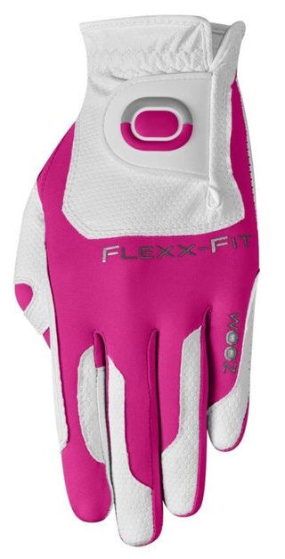 Zoom Zoom Weather dam golfhandske, vit/fuchsia